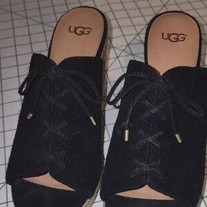 UGG Women's Black Slide Shoes